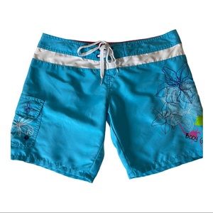 Body Glove Women’s Teal/Floral Board Shorts
